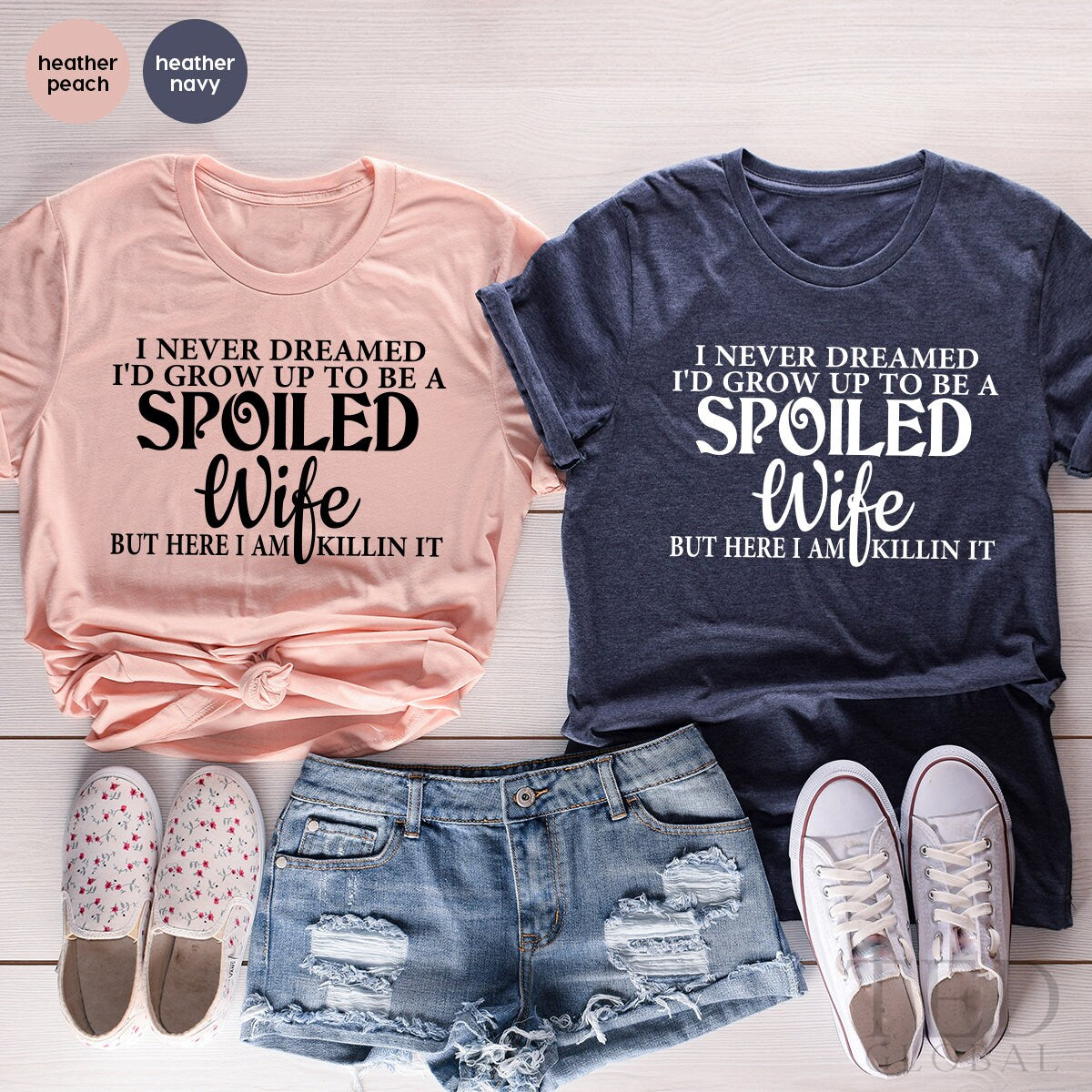 Best Wife T-Shirt, Funny Wife TShirt, Spoiled Wife T Shirt, Gift From Husband, Wife Birthday Shirt, Cool Mom TShirt, Mothers Day Shirt - Fastdeliverytees.com