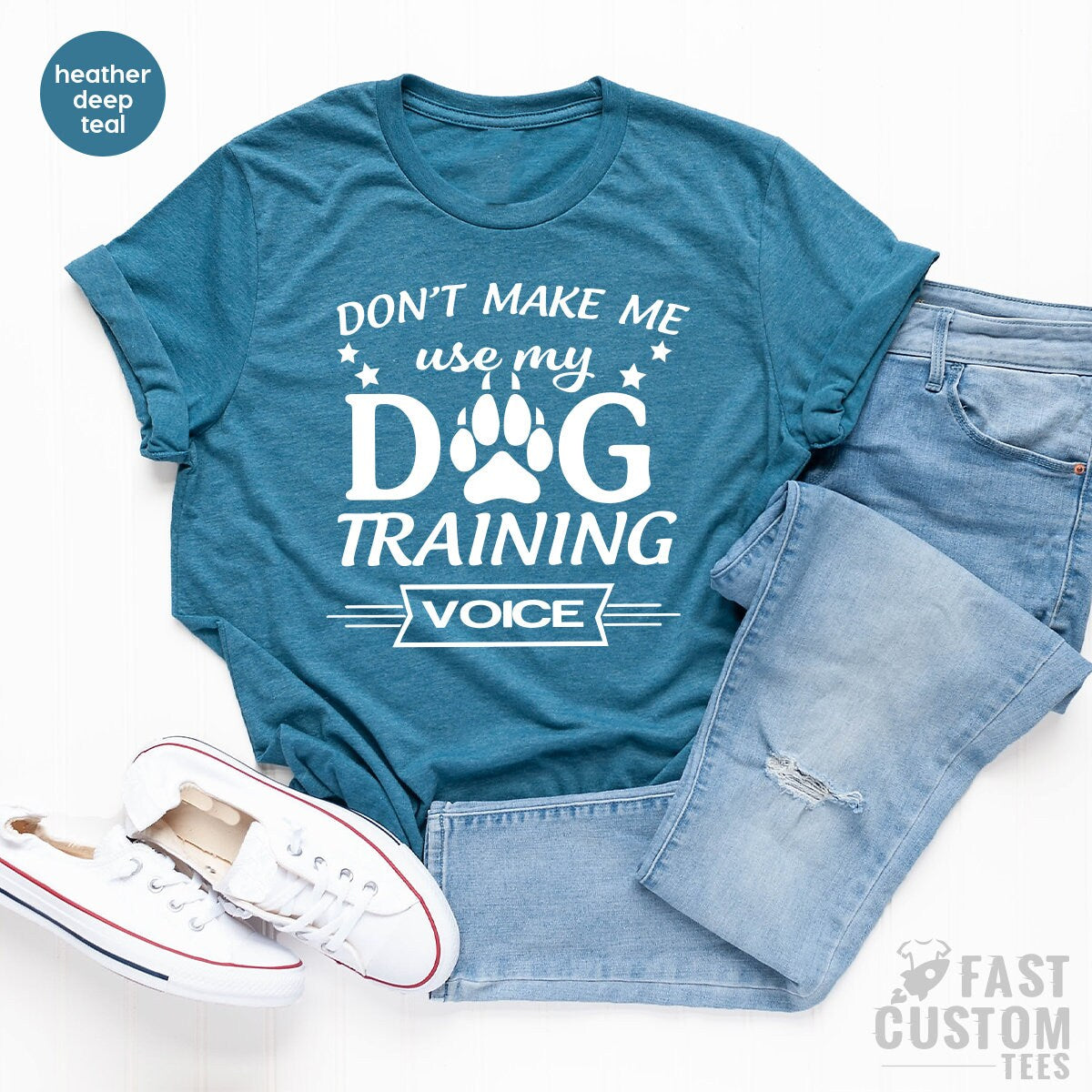 Funny Dog Shirt, Dog Dad TShirt, Dog Trainer T Shirt, Dog Traning Shirt, Don't Make Me Use My Dog Training Voice Shirt, Dog Lover T Shirt - Fastdeliverytees.com