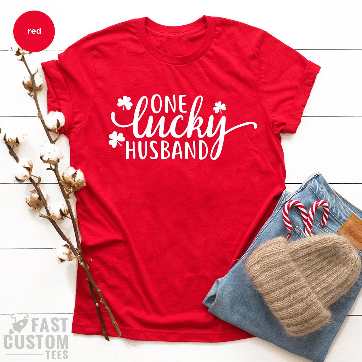 One Lucky Husband Shirt, Husband T Shirt, Gift From Wife, Husband Gifts, Father's Day Shirt, Valentine's Day Shirt, Best Husband TShirt - Fastdeliverytees.com
