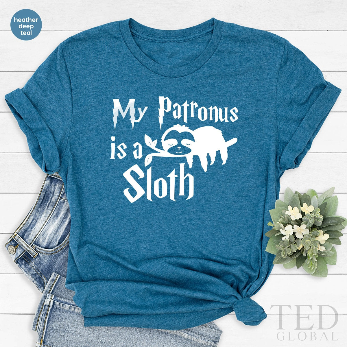 Funny Sloth Tshirt, Sloth Lover Shirt, Potter Sloth Shirt, My Patronus Is Sloth Shirt, Lazy Days T Shirt, Funny Animal Tees, Humorous Shirt - Fastdeliverytees.com