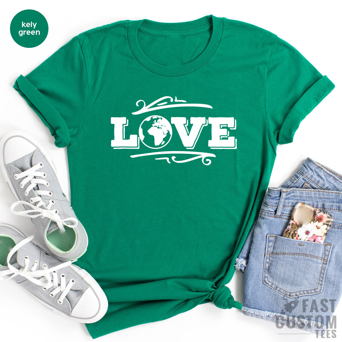 Love Our Planet T-Shirt, Earth Days T Shirt, Recycling TShirt, Environment Shirt, Teachers Shirt, Gift For Activist, Nature Lover Tees - Fastdeliverytees.com