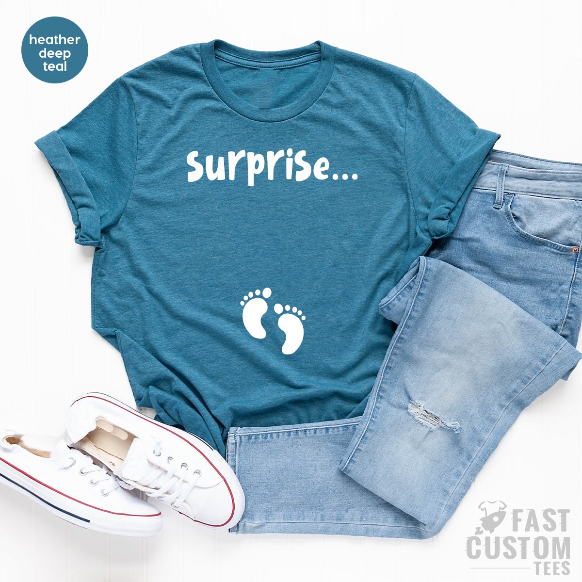 Pregnancy TShirt, New Mama T Shirt, Mom To Be Shirt, First Mothers Day, Suprise TShirt, - Fastdeliverytees.com