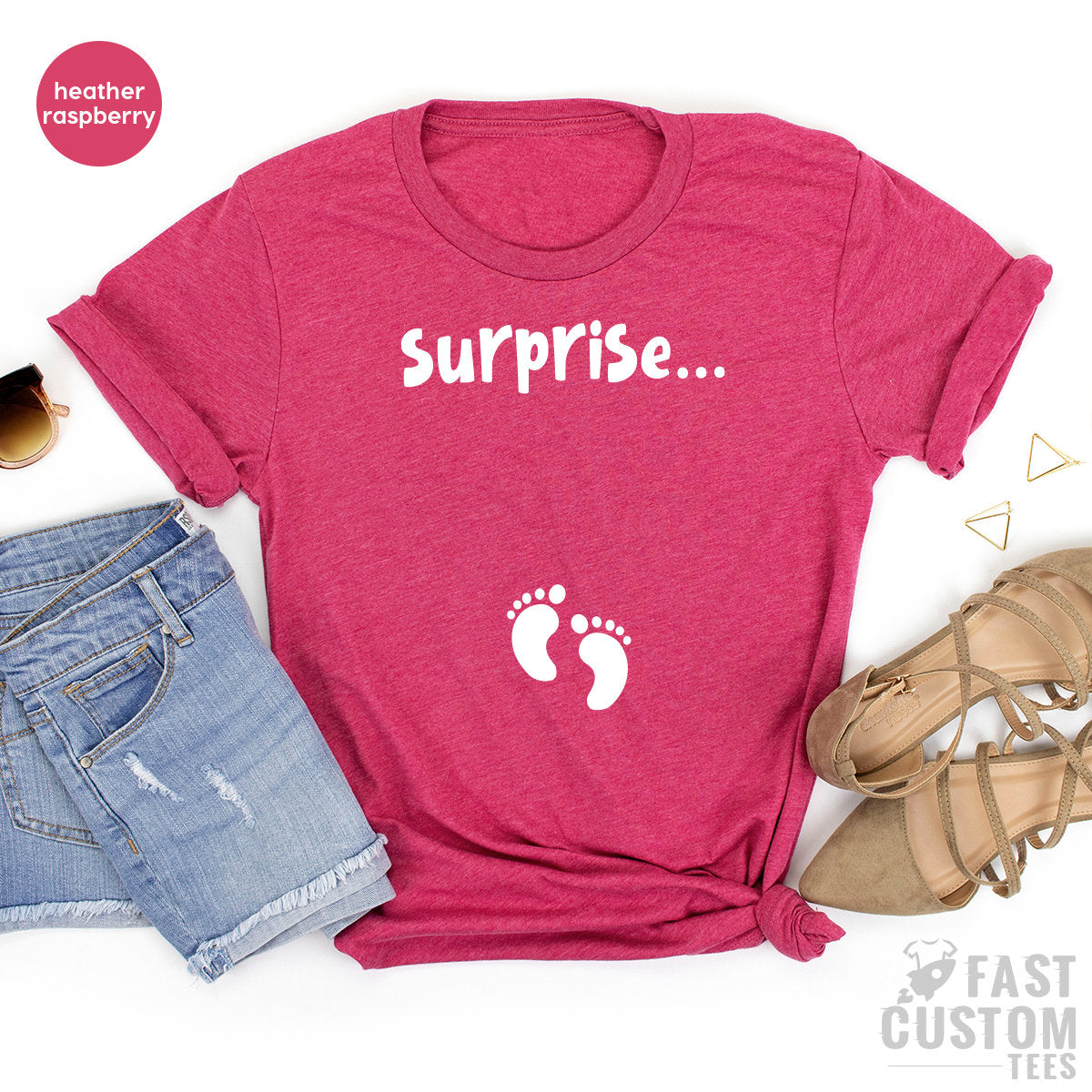 Pregnancy TShirt, New Mama T Shirt, Mom To Be Shirt, First Mothers Day, Suprise TShirt, - Fastdeliverytees.com