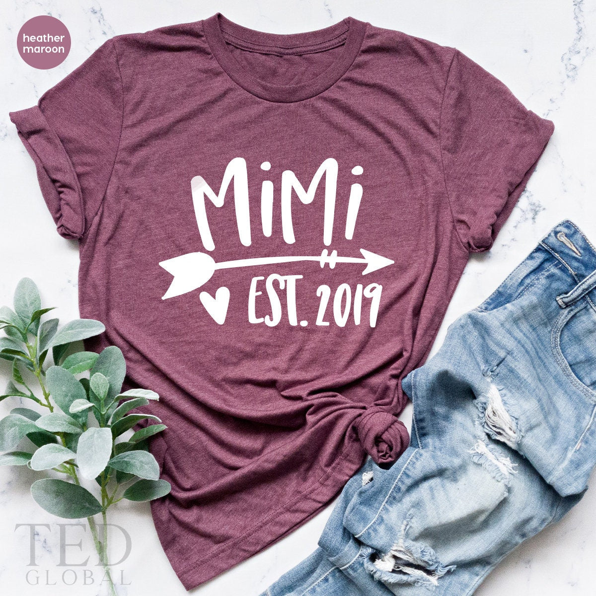Mimi TShirt, New Mimi Gift, Grandmother T-Shirt, Grandma Reveal TShirt, Nana To Be Shirt, Pregnancy Announcement Tee, Mimi Est Custom Shirts - Fastdeliverytees.com