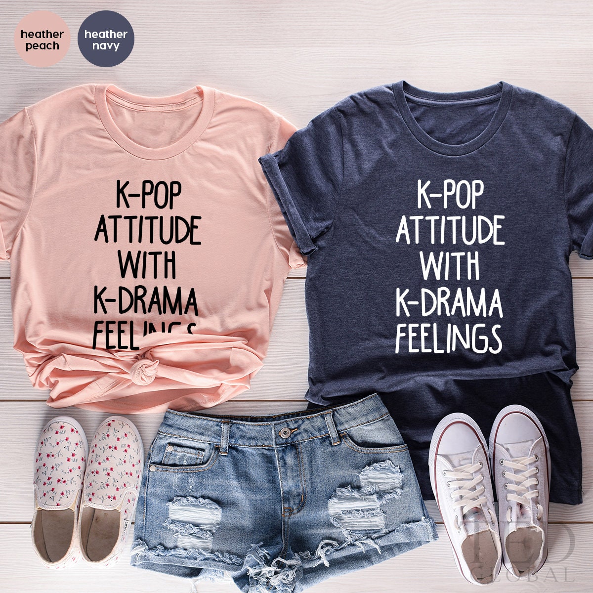K-pop Lover Shirt, Kpop TShirts, Drama Addict T Shirt, K-pop Attitude With K-Drama Feelings Shirt, Korean Drama Tees, Gift For Korea Lover - Fastdeliverytees.com