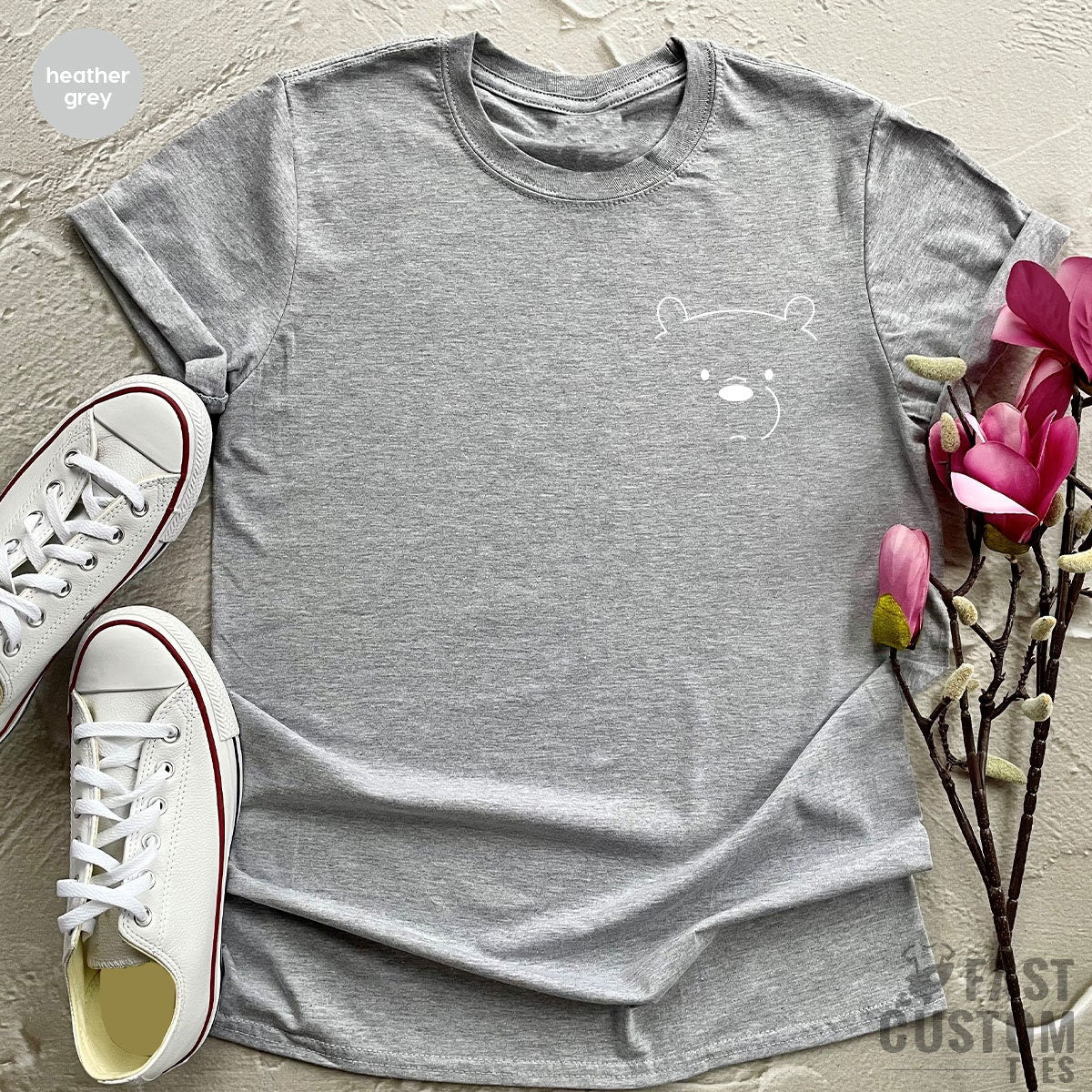 Bear TShirt, Funny Bear Tee, Cute Bear Shirt, Bear Pocket TShirt, Little Bear Shirt, Animal Pocket Shirt, Bear Graphic Tee - Fastdeliverytees.com
