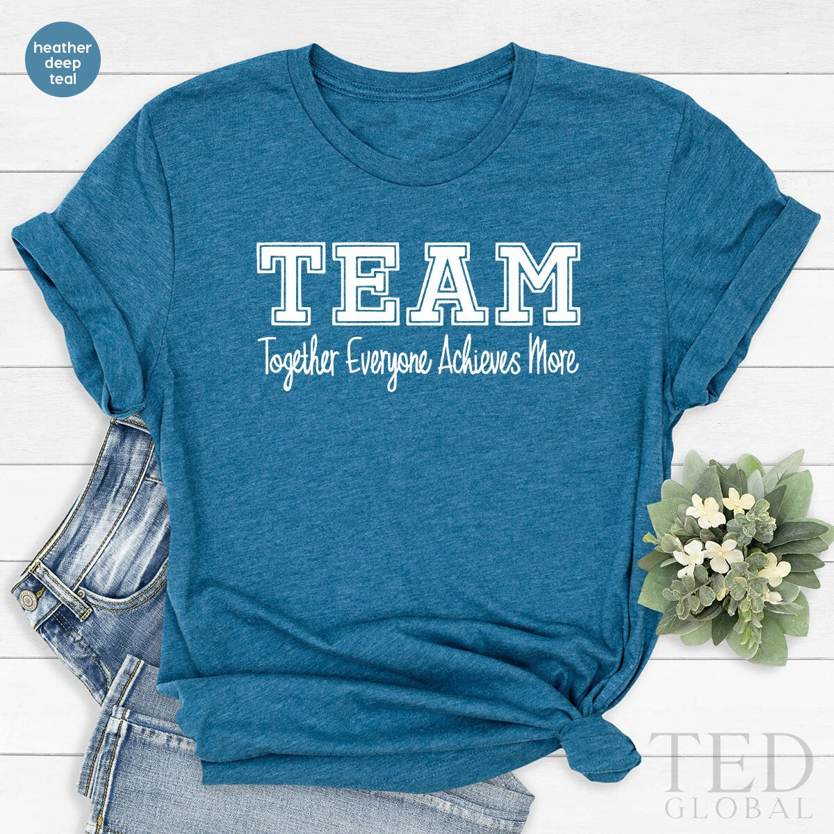 Team T Shirt, Teamwork TShirt, Custom Team Shirts, Together Everyone Archives More, Sport Team Tee,Gift For Employee From Boss, Motivational - Fastdeliverytees.com