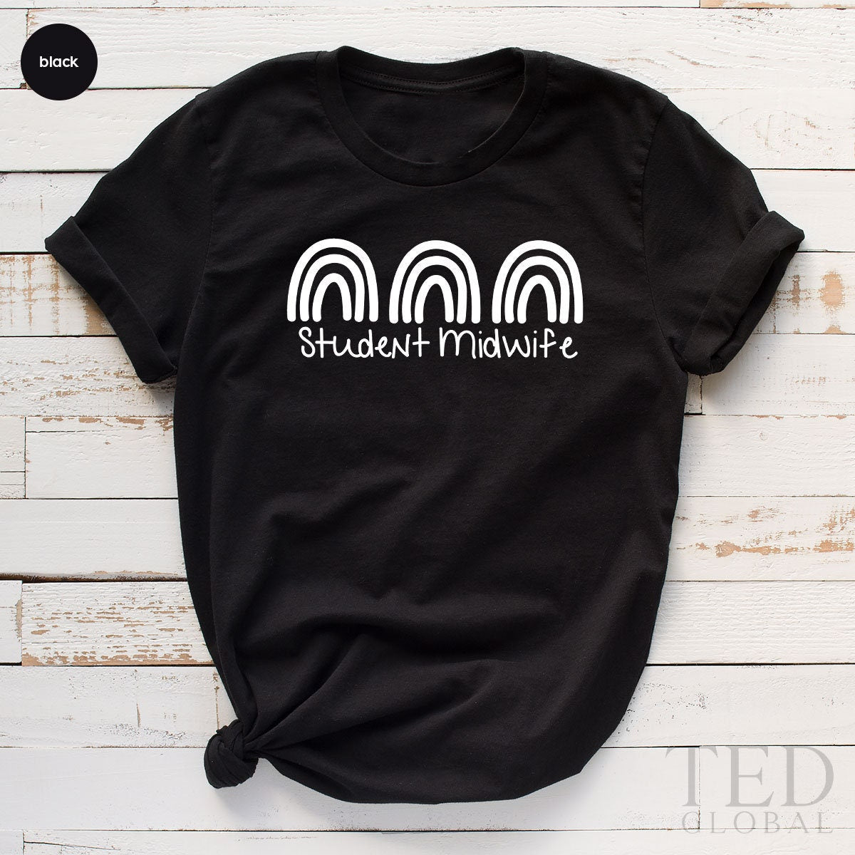 Student Midwife Shirt, Doula TShirt, Gift For Midwife, Birth Worker T Shirt, Future Midwife Shirt, Midwife Graduation, Rainbow Midwife Tee - Fastdeliverytees.com