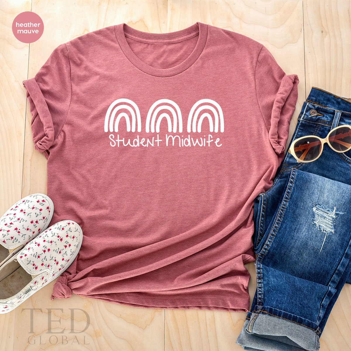 Student Midwife Shirt, Doula TShirt, Gift For Midwife, Birth Worker T Shirt, Future Midwife Shirt, Midwife Graduation, Rainbow Midwife Tee - Fastdeliverytees.com