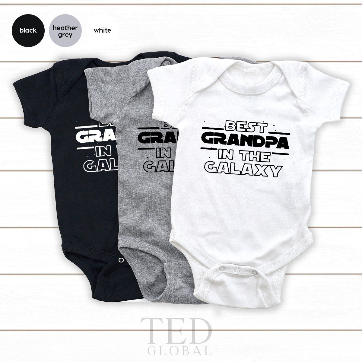 Grandpa Fathers Day Gift, Papa Shirts, Best Grandpa In The Galaxy, Grandpa Shirt, Fathers Day Papa, Grandpa Gift, Baby Announcement For Dad - Fastdeliverytees.com