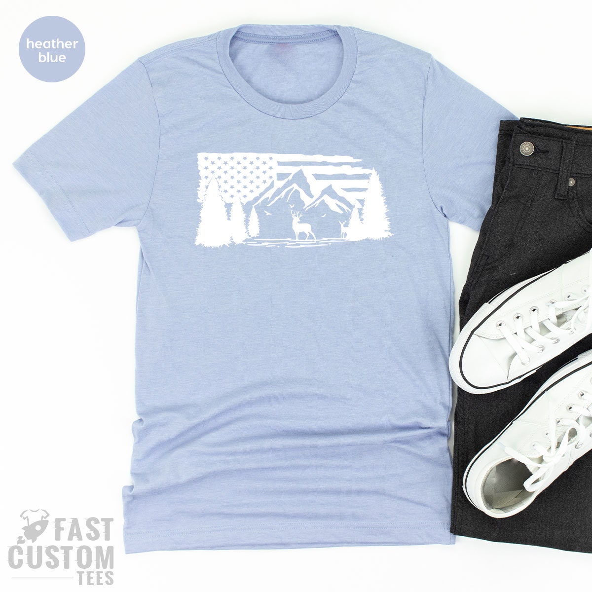 Camping Shirt, USA Mountain TShirt, Hiking T Shirt, Camp Gifts, Outdoor Shirts, Vacation T Shirt, Nature Lover Shirt, Gift For Camper - Fastdeliverytees.com