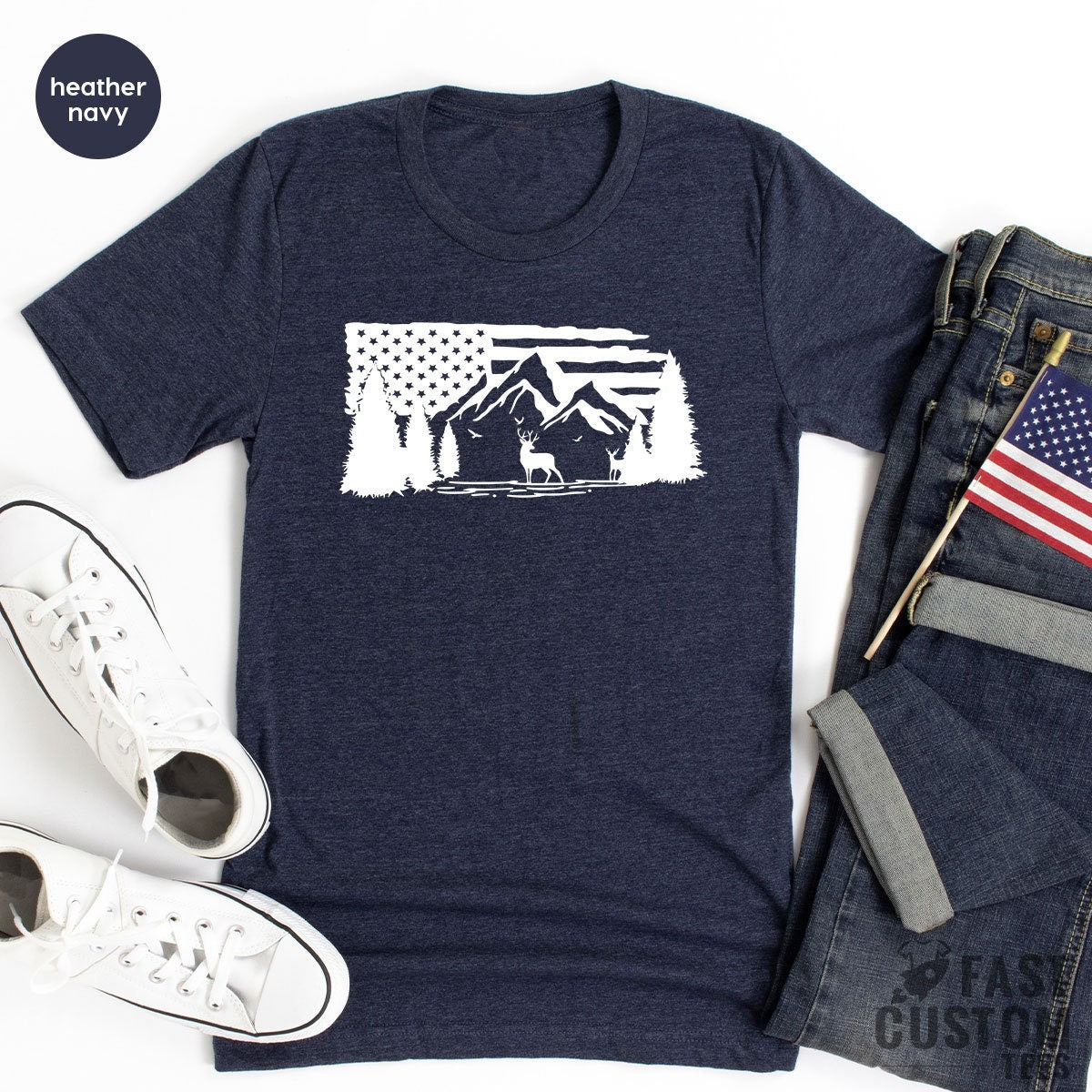 Camping Shirt, USA Mountain TShirt, Hiking T Shirt, Camp Gifts, Outdoor Shirts, Vacation T Shirt, Nature Lover Shirt, Gift For Camper - Fastdeliverytees.com