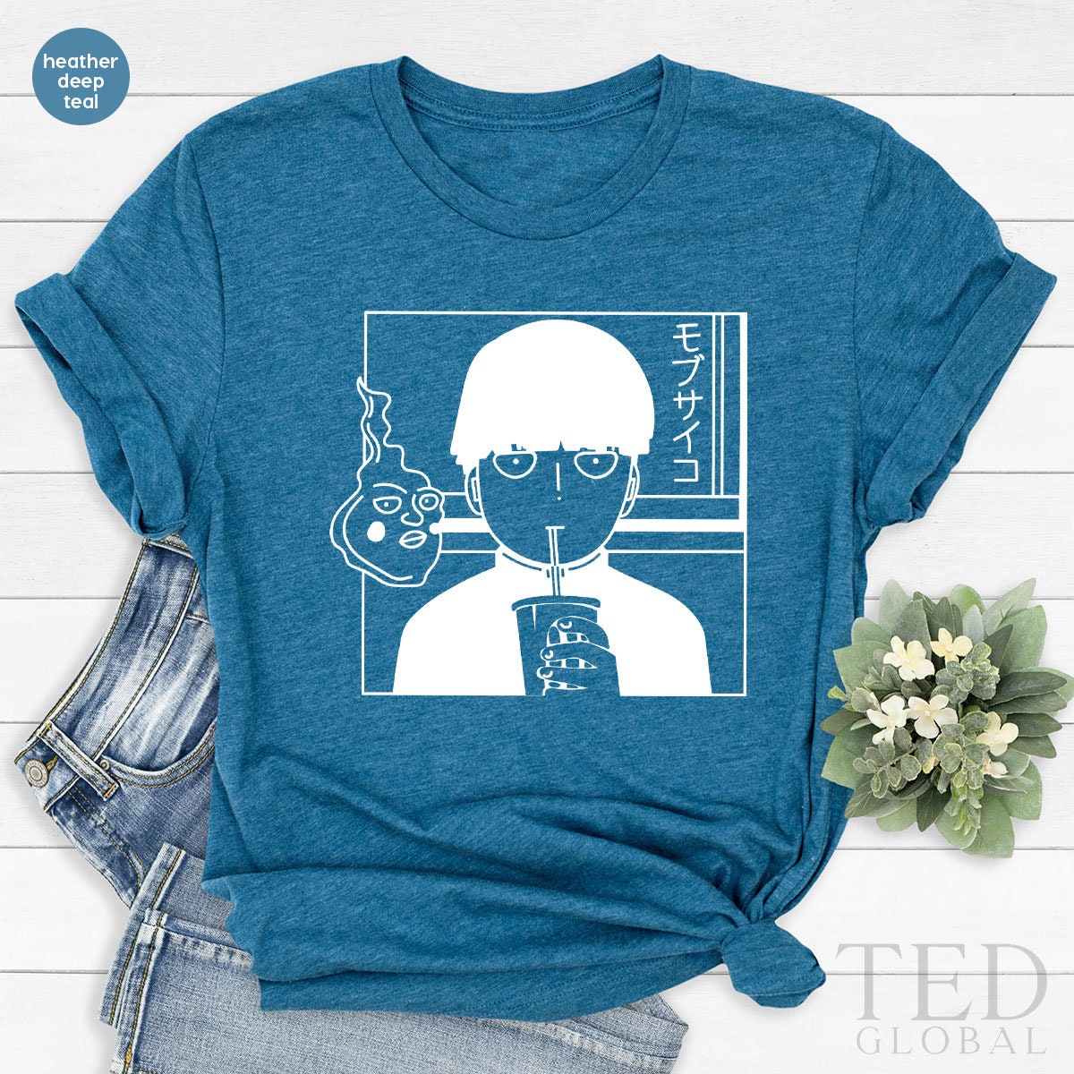 Mob Psyhco 100 Shirt, Manga Shirt, Anime Shirts, Japanese Shirt, Anime Girlfriend Shirt, Cool Anime Shirt, Anime Boyfriend Graphic Tees, - Fastdeliverytees.com