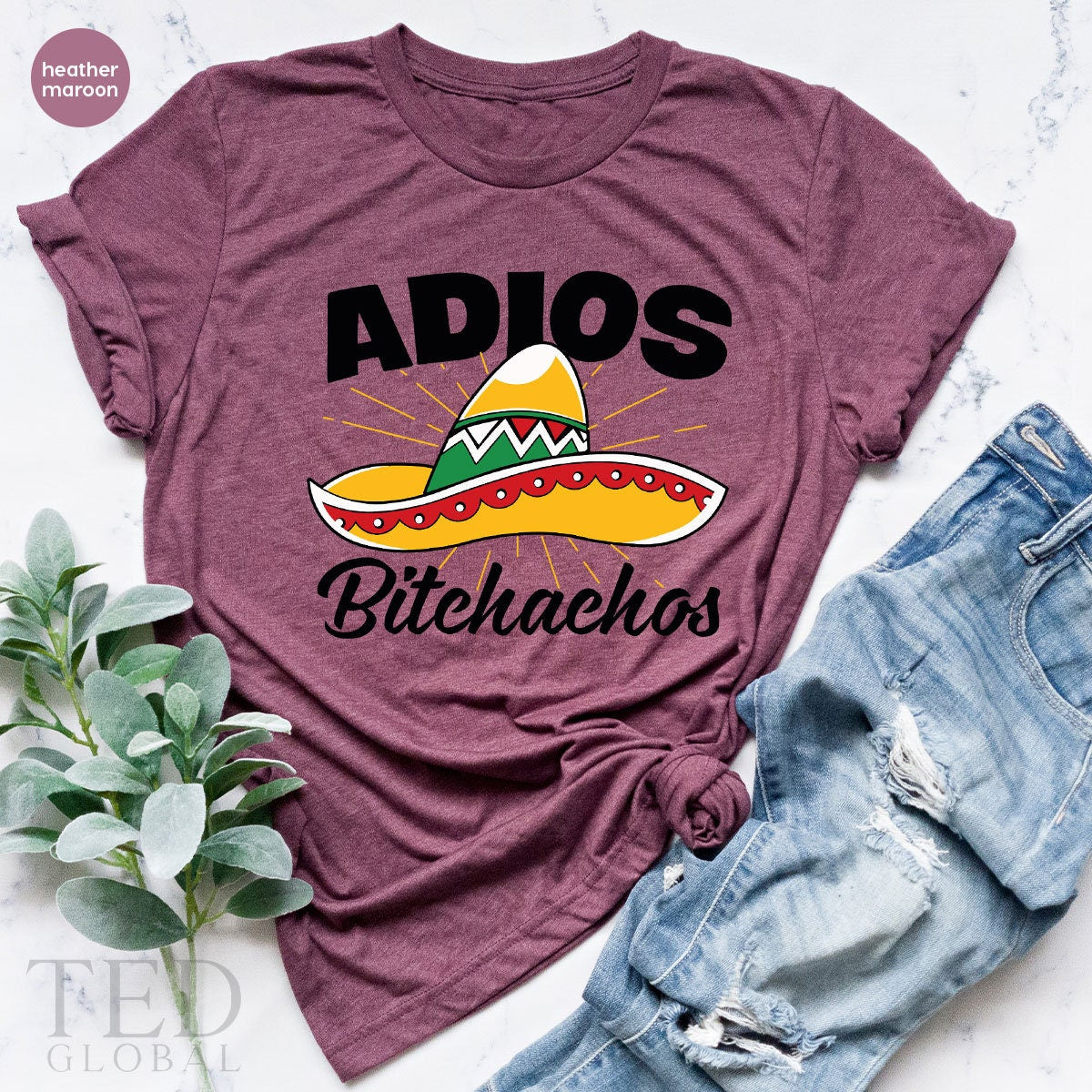 Funny Latino Shirt, Cute Mexican T-Shirt, Cool Adios Bitchachos T Shirt, Family Latino Shirt, Fiesta Tee, Fiesta Party T-Shirt, Gift For Her - Fastdeliverytees.com