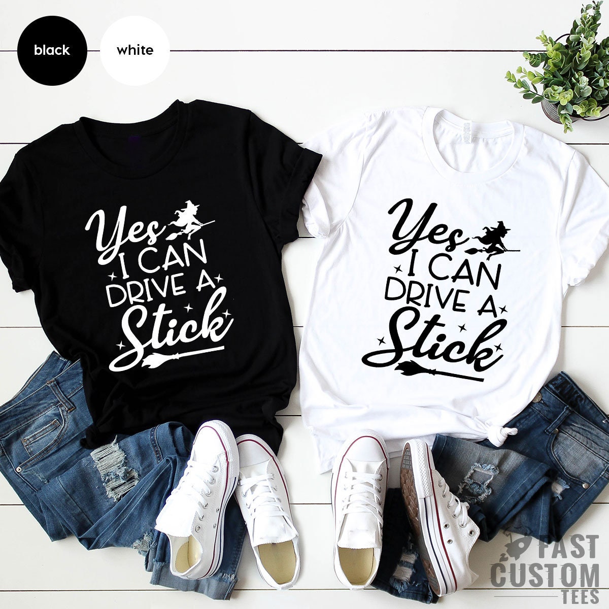 Yes I Can Drive A Stick Shirt, Funny Halloween Shirt, Halloween Shirt For Women, Witch Shirt, Halloween Party Shirt, Halloween Gift - Fastdeliverytees.com