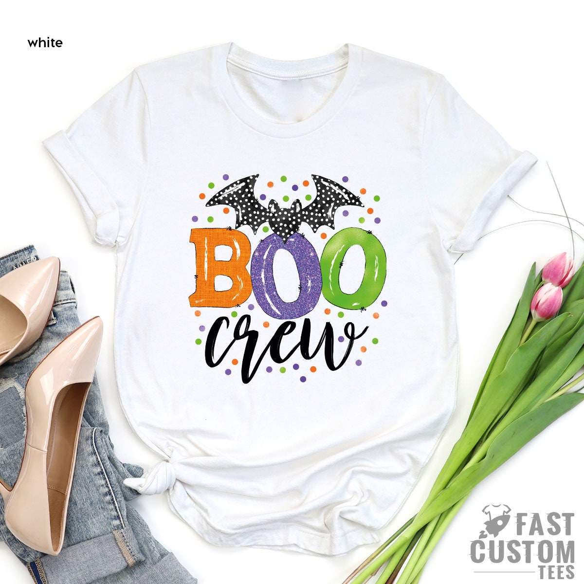 Boo Crew Shirt, Funny Halloween T-Shirt, Trick Or Treat Tshirt, Boo Shirt, Halloween Party Gifts, Spooky Season Shirt, Fall Shirts - Fastdeliverytees.com