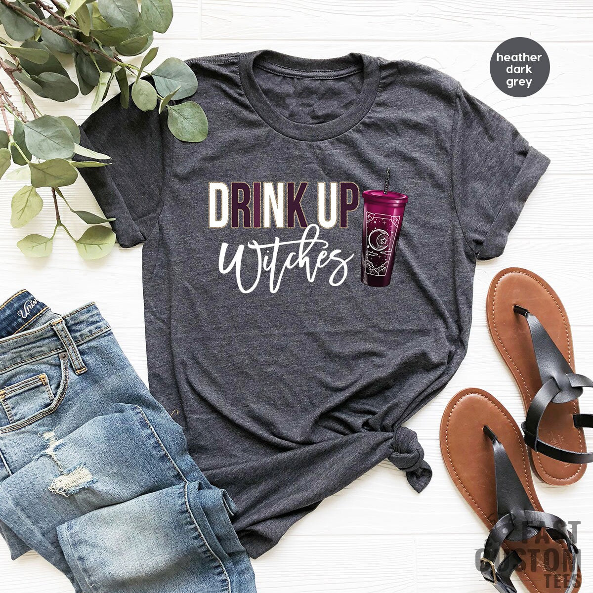 Drink Up Witches Shirt, Witch T-Shirt, Funny Halloween Shirt, Halloween Drinking Shirt, Gifts For Halloween, Coffee Lover Shirt, Fall Tshirt - Fastdeliverytees.com