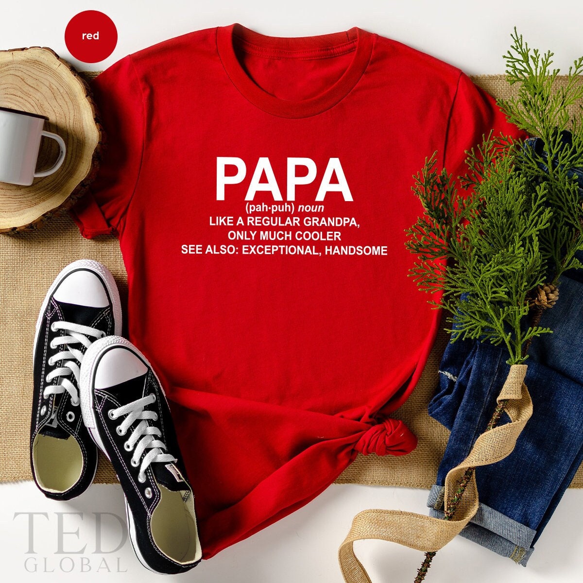 Papa T Shirt, Best Dad T-Shirt, Handsome Grandpa Tshirt, Fathers Day Gifts, ,Cool Grandfather Shirt, Papaw Gift - Fastdeliverytees.com