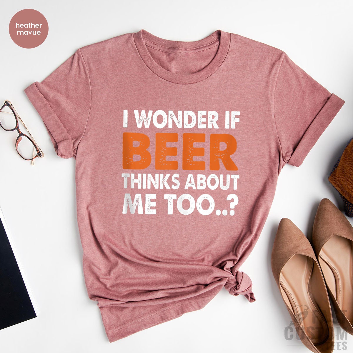 Funny Beer Shirt, I Wonder If Beer Thinks About Me Too, Day Drinking Shirts, Beer Quotes Tee, St Patricks Day Shirt, Funny Drinking Shirts - Fastdeliverytees.com