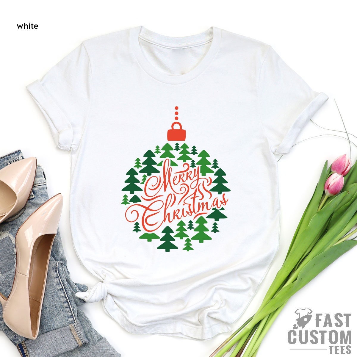 Women Christmas Tree T-shirt, Christmas T-Shirt, Merry Shirt, Christmas Gift, Cute Christmas Tee, Family Christmas Shirt, Holiday Merry Tee - Fastdeliverytees.com