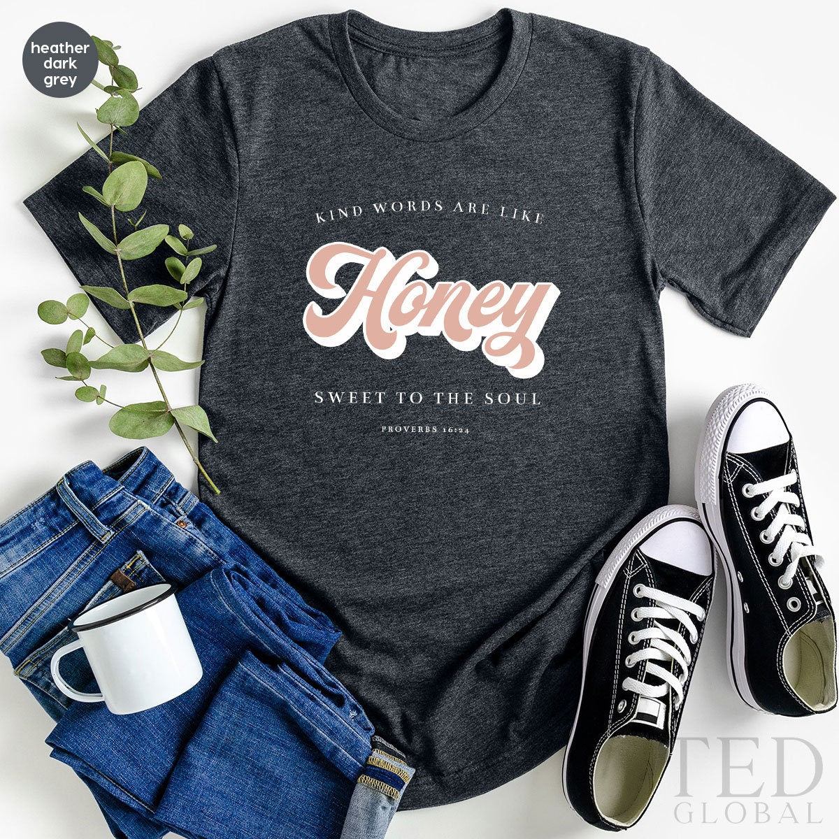 Honey Shirt, Proverbs 16:24 T Shirt, Retro 6Os-70s T Shirt, Sweet To The Soul Shirts, Christian Tee, Religious T-Shirt, Gift For Religious - Fastdeliverytees.com