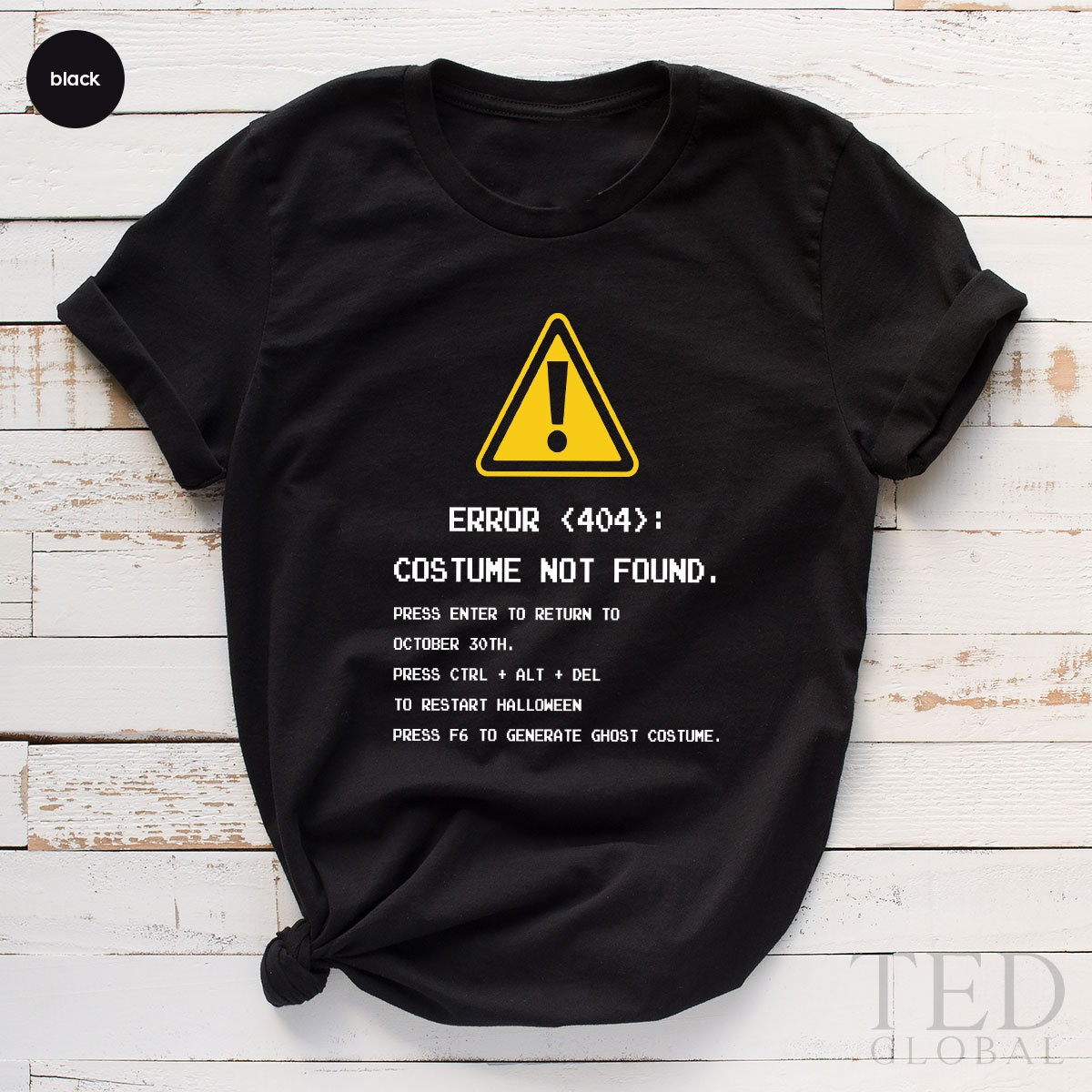 Sarcastic Halloween Shirt, Error 404 T Shirt, Ghost Costume T Shirt, Computer Guy Shirts, Computer Expressions T-Shirt, Gift For Halloween - Fastdeliverytees.com