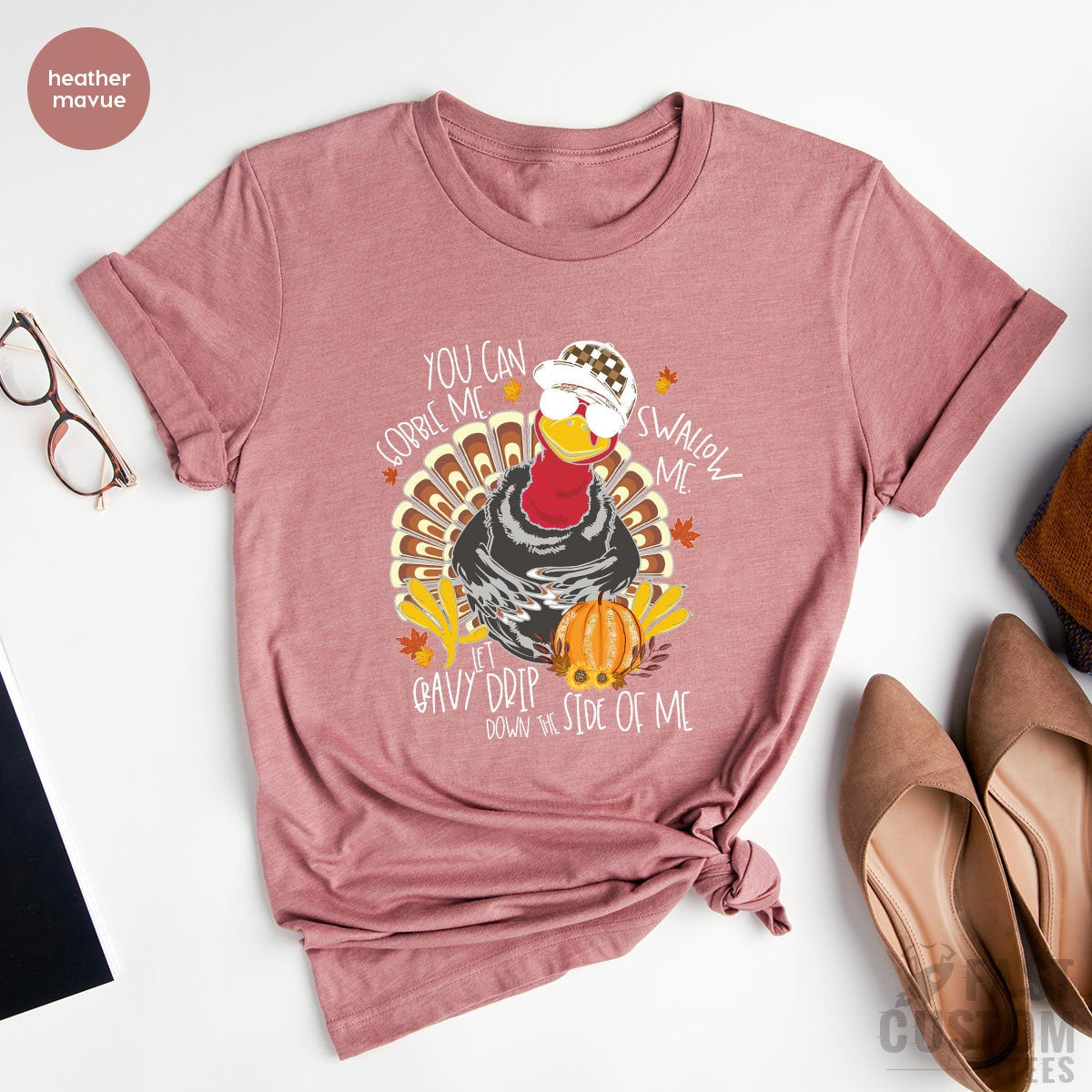 Gobble Me Swallow Me Shirt, Thanksgiving Shirt, Funny Thanksgiving Tee, Fall Thankful Shirt, Thanksgiving Dinner, Thankful Shirts For Women - Fastdeliverytees.com