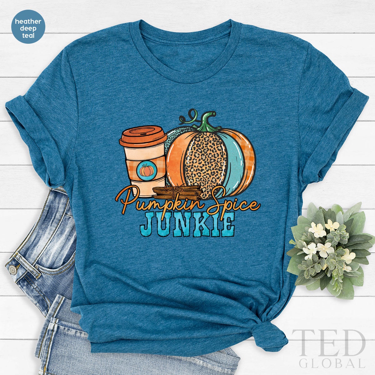 Family Thanksgiving T-Shirt, Pumpkin Spice Junkie T Shirt, Pumpkin Season Shirts, Pumpkin Lover Shirt, Fall Season TShirt, Thanksgiving Gift - Fastdeliverytees.com